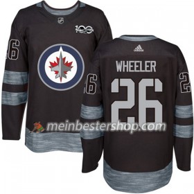 Winnipeg Jets Blake Wheeler 26 1917-2017 100th Anniversary Adidas Schwarz Trikot Authentic - Herren